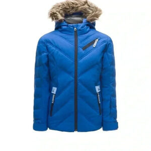 [Y14]  Spyder Atlas Girls Sea Blue Jacket 2019